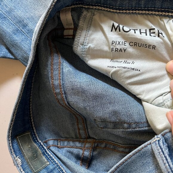 Mother Pixie Cruiser Fray Rumor Has It Flare Jeans - Women's Size 27*30 - Blue - Picture 7 of 12